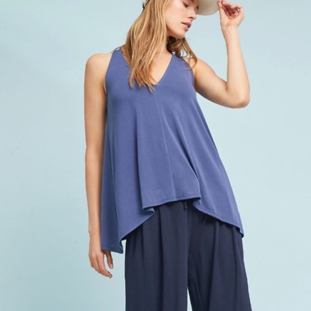 NWT Anthropologie Recline V-Neck Tank Tunic